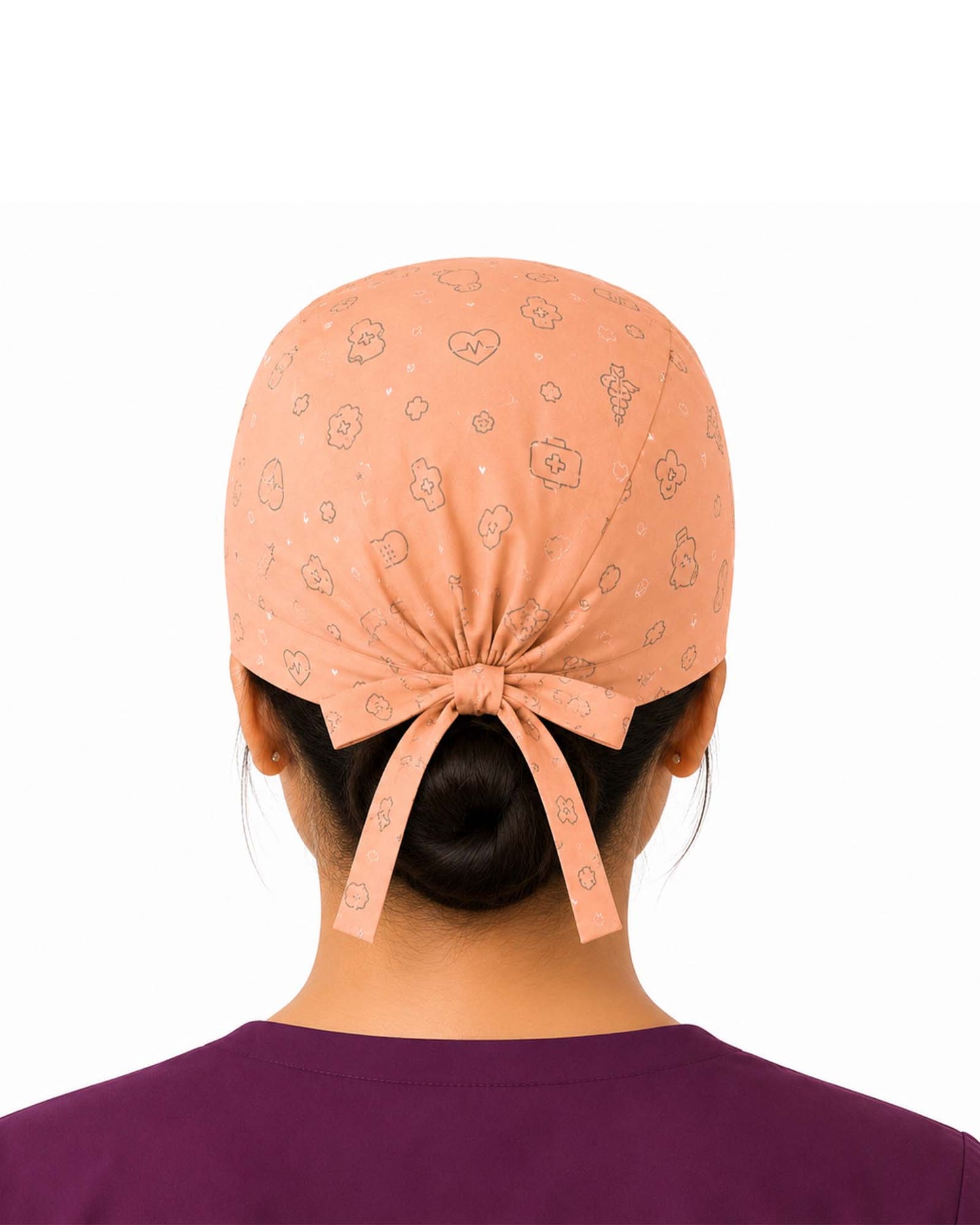 Premium Printed Sweatband Scrub Cap